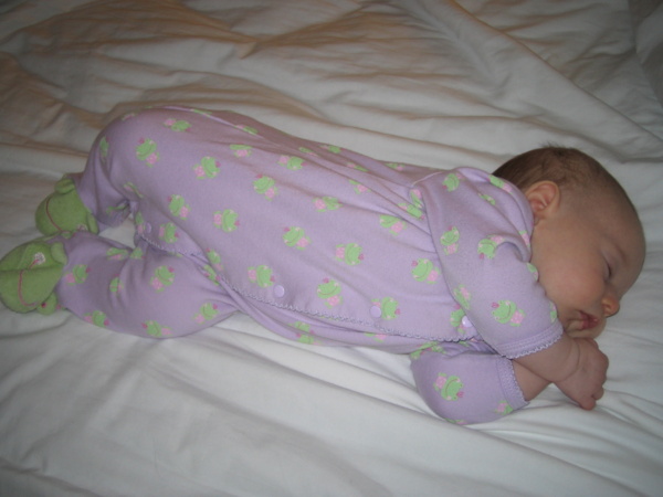 Ruby thoroughly enjoyed the pillow-top mattress at the hotel.  I love it when she curls her hands by her face while she sleeps, so cute!