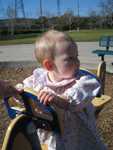 Between the bright sun and the distraction of a little boy playing nearby, I couldn't get Ruby look at the camera.