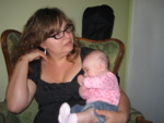Erin and Daisy.  Daisy is 3 months old.