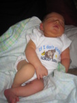 Our little monkey likes to sleep.