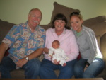 Jim and Carol and Jennifer came to visit Ruby.