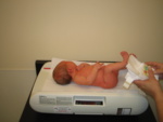 Ruby lost a few ounces and weighed in at 6 pounds 14 ounces.  Her birth weight was 7 pounds 8 ounces.  Perfectly normal weight loss, according to the doc.