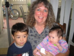 Grandma Sunni, Jake and Mia.