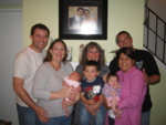 From left to right: Chad, Kate, Ruby, Grandma Sunni, Jake, Mia, Marisol and Alex